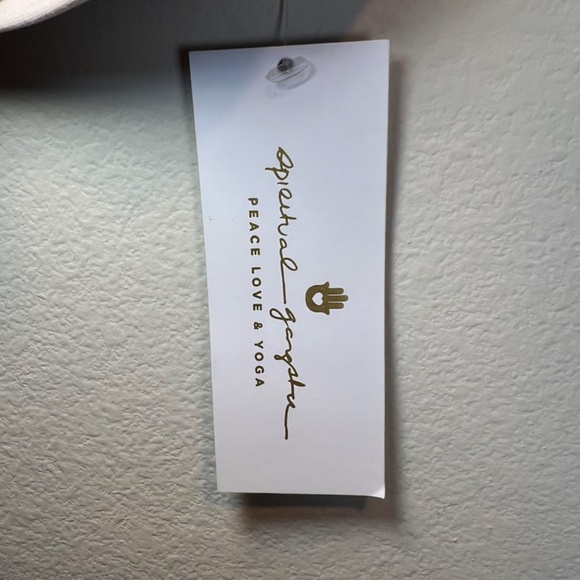 Spiritual Gangster Leopard Print Sports Bra - Cream and Gold - Picture 5 of 13